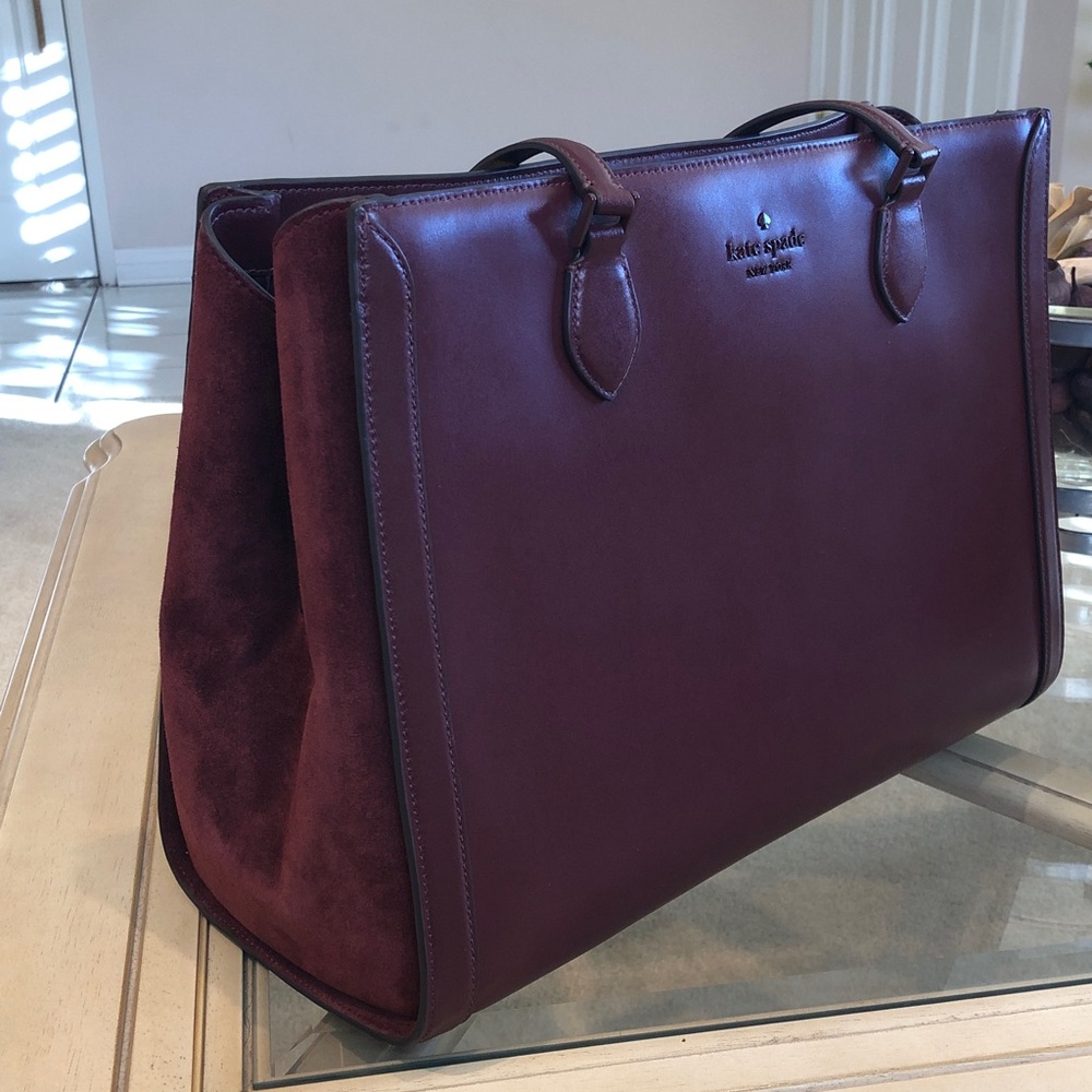 Kate Spade Suede Large Laptop Tote